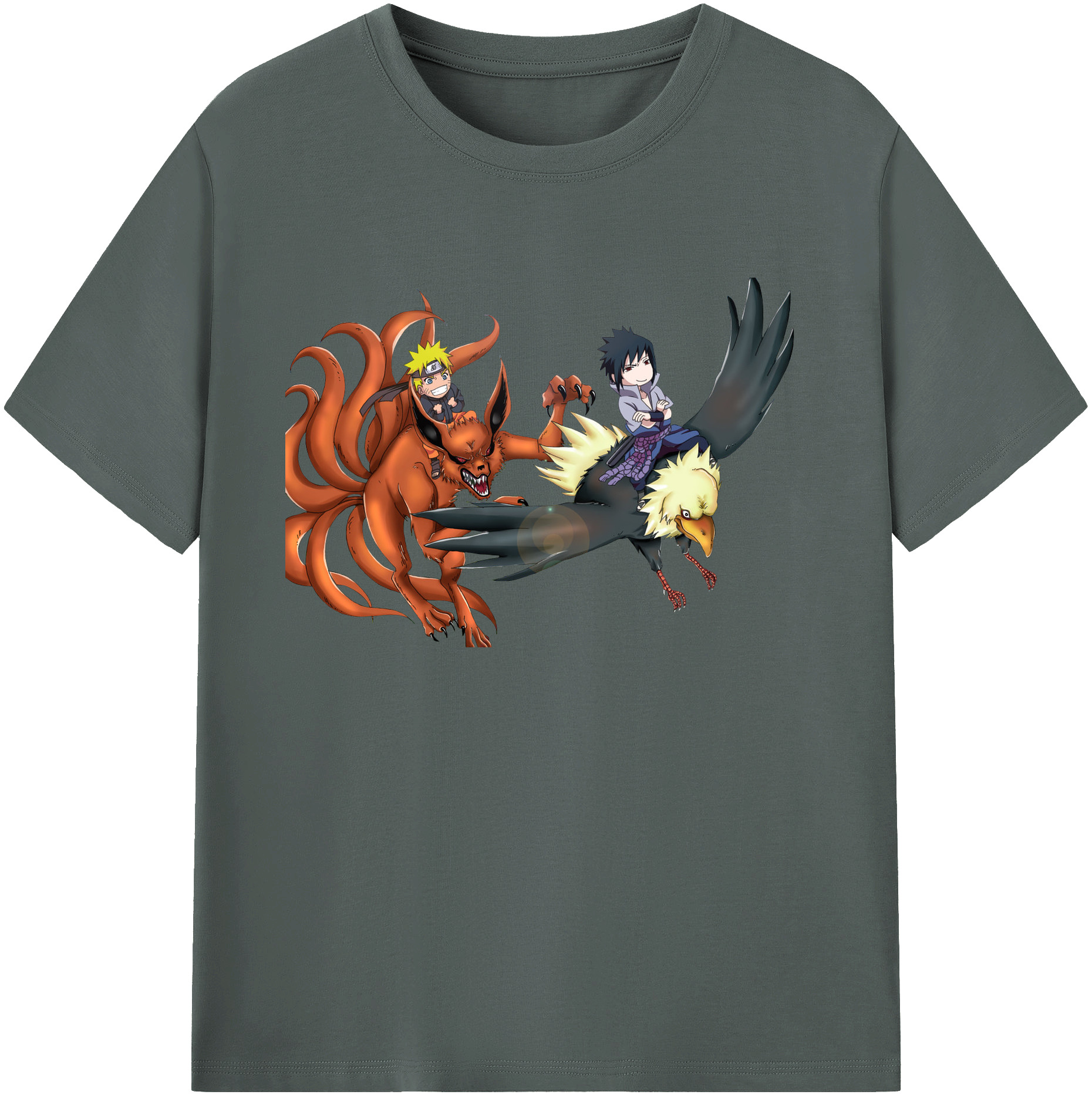 （画像用） NARUTO -ナルト- うずまき ナルト Uzumaki Naruto 綿100％ メンズ半袖Tシャツ｜肌触りやわらか＆通気性